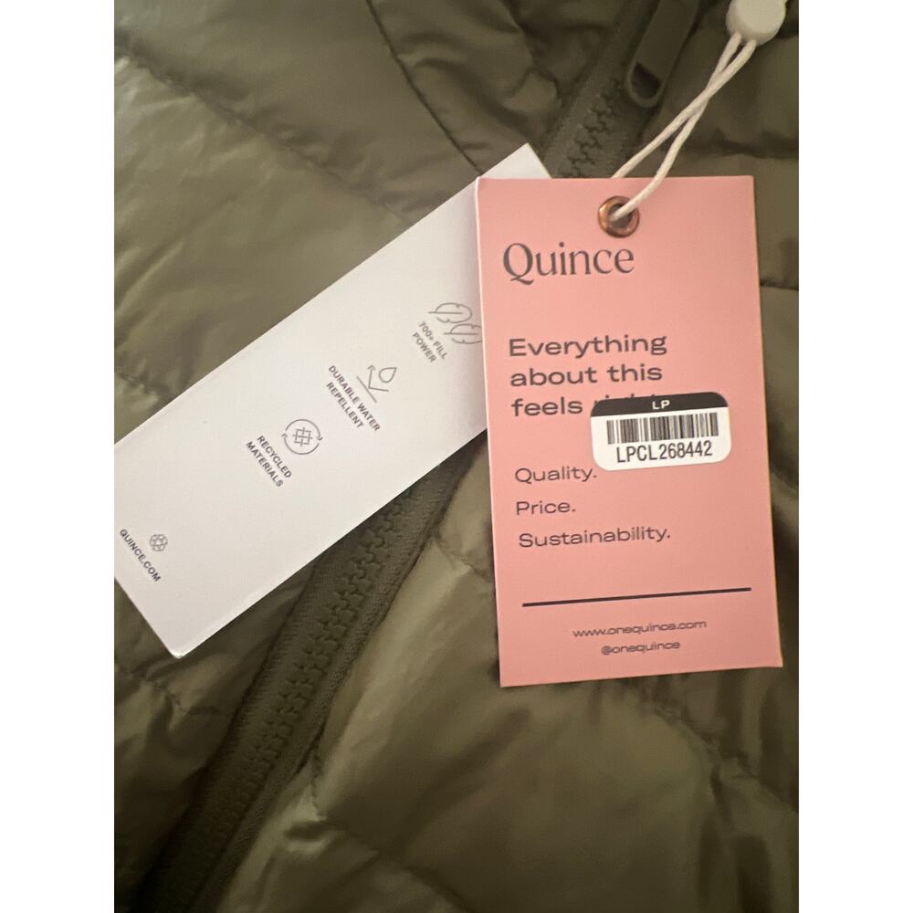 QUINCE Olive Lightweight Down Packable Puffer Jac… - image 9